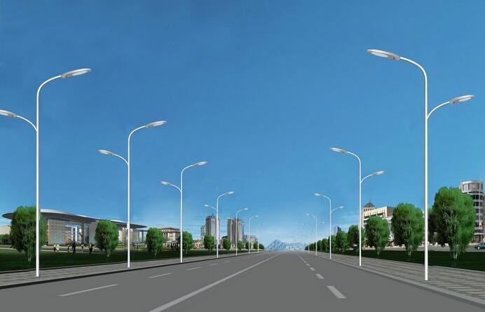 雙臂led路燈
